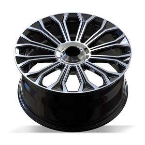 Rines de Aleación de Aluminio Forjado de Lujo de 18\", 19\" y 20\" para Automóviles, 5x112, Cara Mecanizada Negra, 139.7mm, 30mm, para Automóviles de Pasajeros, Rines Negros - Product Image 3