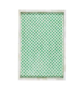 Plateau de service en incrustation d'os d'inspiration vintage décor de table à manger pour la maison hôtel et restaurant fournitures chaudes - Product Image 5