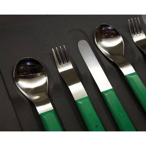 Ensemble de couverts de haute qualité en acier inoxydable avec poignée en résine, couverts modernes de luxe pour mariage au restaurant - Product Image 1