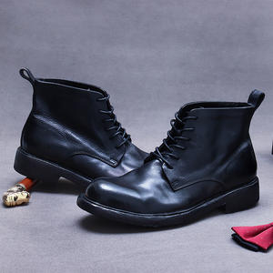 Zapatos de Trabajo Duraderos de Cuero Vacuno con Forro Antiolor y Absorción de Impactos, Zapatos Casuales para Hombre, Zapatos para Uso Diario - Product Image 5