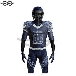 Tenues d'entraînement de jogging, uniformes de football américain, vente en gros, couleur personnalisée, impression par transfert thermique, logo personnalisé, short respirant - Product Image 4