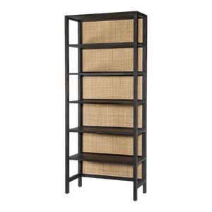 Bibliothèque moderne faite à la main en bois massif Mobilier de maison réglable et durable avec rangement pour le salon ou l'école - Product Image 1