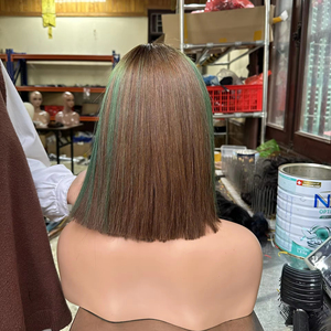 Hot Cheap Price Short Color Bone Straight <b>Bob</b> <b>Wigs</b> From 100% Vietnamese Human Hair for Black Women - Product Image 1