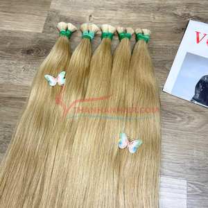 Faisceaux à cuticules alignés Cheveux vietnamiens Extensions de cheveux humains Cheveux lisses naturels blonds vietnamiens - Product Image 3