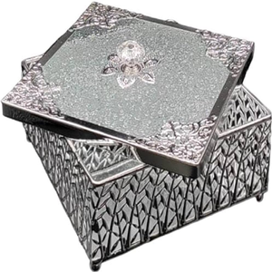 Rehaussez votre collection avec des boîtes à bijoux en métal traditionnel oxydé élégantes, vente en gros de boîtes à bijoux - Product Image 2