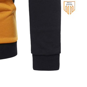 Jersey de algodón de manga larga con capucha bordado impermeable de secado rápido con cremallera ropa deportiva para hombres franela ligera OEM MEGA EMPIRE - Product Image 4