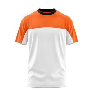 Camisetas en blanco de gran tamaño personalizadas de algodón 100% de calidad superior para hombre, camiseta de talla grande con cuello redondo y contraste de Color para hombre - Product Image 1