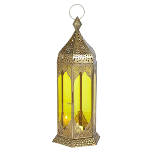 Precios al por Mayor, Luces Decorativas para Ramadán, Farol Marroquí de Vidrio y Metal Colorido, Farol de Mesa y de Pie para Velas - Product Image 2