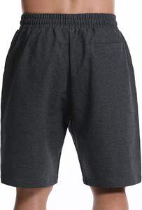 Pantalones cortos de hombre de forro polar de algodón con logotipo estampado en blanco personalizado, pantalones cortos de gimnasio de secado rápido para hombres y adultos - Product Image 4