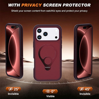 Coque arrière givrée pour iPhone 18 Pro Max/17 Pro/16/15 Plus/14, avec couleurs contrastées magnétiques, toucher agréable, antichoc et antidérapante