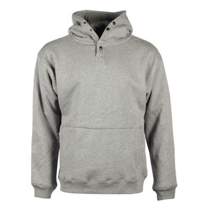 Sweat-shirt thermique épais à double capuche en molleton 100 % coton pour homme, style streetwear, vente en gros personnalisée - Product Image 2