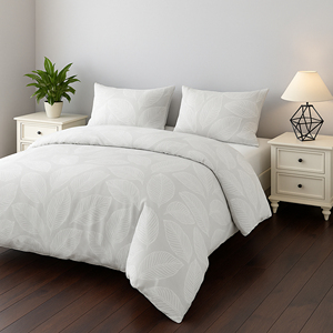 Set Copripiumino con Cerniera e Federe in 100% Poliestere con Motivo Floreale, Morbido e Traspirante per un Sonno Confortevole, Uso Domestico - Product Image 2