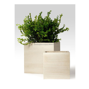 <b>Wood</b> & Metal Tabletop <b>Planter</b> With Natural <b>Wood</b> Polish Finishing Rectangular Shape Embossed Design For <b>Garden</b> Decoration - Product Image 6