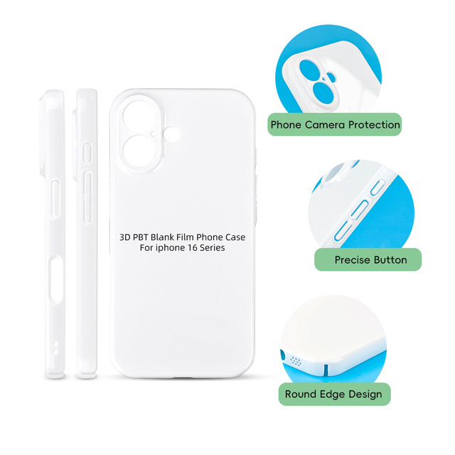 Premium 3D Sublimation Printed Phone Case for iPhone 15/16 Pro Max, 17, 14, 13 - High-End Colored Design