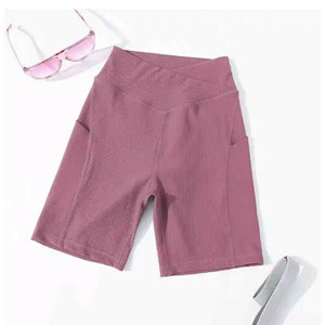 Short de yoga respirant pour adultes, design personnalisé, nouveauté, marque privée, shorts de yoga, vente en gros, OEM - Product Image 3