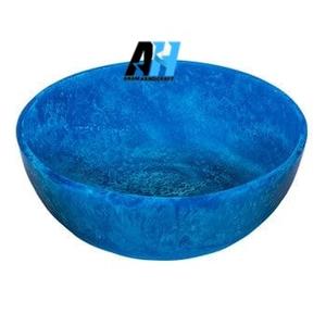 Ensemble de bols de service en résine acrylique bohème personnalisés de haute qualité fabriqués à la main sculptés hautement polis pour la maison hôtel emballé - Product Image 2