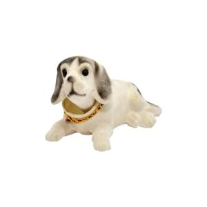 Testa rossa che scuote cane mascotte 62793 bianco