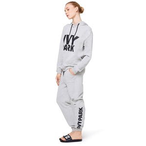 Women's Grey Ivy Park Logo Slim Leg Jogger Pants Size X-Small Breathable Casual Harem <b>Trousers</b> Mid Wrinkled Design 3XL Available - Product Image 2