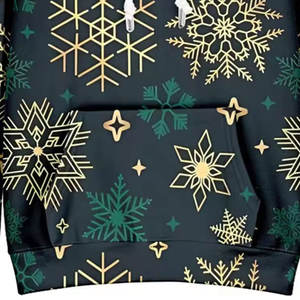 Nouveaux sweats à capuche de Noël cousus pour hommes sur mesure Anti-rides respirant haute qualité hommes sweats à capuche de Noël avec taux de gros - Product Image 4