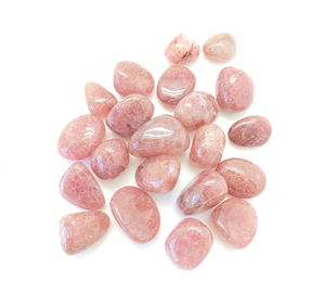 Vente en gros cristal rouge naturel fraise rouge cristal de quartz dégringolade pour la guérison pour la décoration - Product Image 4