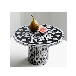 Vente chaude Cup Cake Stand Utilisation pour les fêtes de mariage en vrac Qualité standard MOP Cake Stand Design attrayant - Product Image 1
