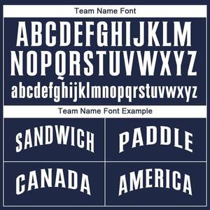 قميص بيسبول أبيض كحلي مخصص - Product Image 5