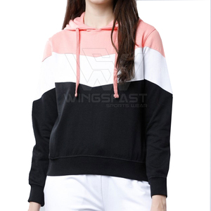 เสื้อฮู้ดดี้ผู้หญิงผ้าฝ้าย 100% สำหรับฤดูหนาว พร้อมโลโก้ด้านหน้า ระบายอากาศได้ดี แห้งเร็ว แขนยาว สีและขนาดปรับแต่งได้ ขายดี - Product Image 2