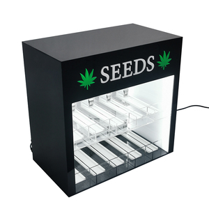 Dispensador de cigarrillos iluminado, Mostrador de exhibición de tabaco, dos estantes, tienda de humo, empujador de hojaldre, estante de exhibición - Product Image 2