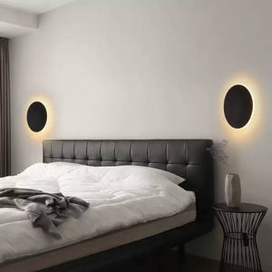 Modern Round LED Wall Lamp 9W IP65 Polycarbonate SMD2835 <b>Decorative</b> Lighting Outdoor <b>for</b> Home Indoor <b>Light</b> Black Wholesale - Product Image 6
