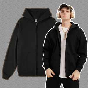 เสื้อฮู้ดผู้ชายผ้าฟลีซผสมโพลีเอสเตอร์แบบสวมหัวมีฮู้ดหนาผ้า100% และโพลีเอสเตอร์ - Product Image 2