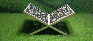 Corán Rahel de Lujo Hecho a Mano con Incrustaciones de Hueso y Madreperla para Regalos Islámicos de Eid Mubarak - Product Image 3