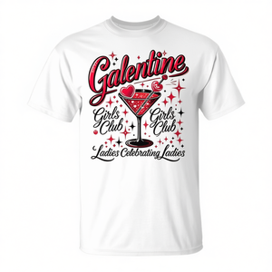 T-shirt pour femmes Galentine Girl Club, tendance, articles pour la Saint-Valentin, en faveur des femmes - Product Image 2