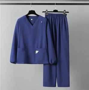 Conjunto de Yoga sin costuras para mujer, ropa de gimnasio de manga larga, Sujetador deportivo de patrón sólido y mallas, ropa de gimnasio transpirable para Fitness - Product Image 3