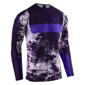 เสื้อโมโตครอสแบบสวมใส่สบาย กันน้ำ ระบายอากาศด้วยแผงตาข่าย แห้งเร็ว ผลิตจากผ้าสแปนเด็กซ์/โพลีเอสเตอร์ สำหรับการแข่งขัน  รับสกรีนลายตามสั่ง - Product Image 3