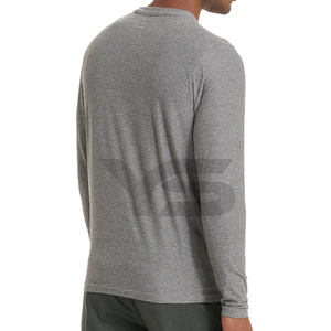 เสื้อยืดแขนยาว เสื้อยืดสตรีทแวร์แขนยาวแบบกำหนดเอง เสื้อยืดผ้าฝ้ายแบบยูนิเซ็กซ์ เสื้อยืดแฟชั่นสตรีทแวร์แบบกำหนดเอง - Product Image 5