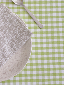 100% Cotton màu xanh lá cây kiểm tra bảng vải sang trọng vuông dệt Khăn trải bàn đám cưới ăn người lớn Nhà Bên nhà bếp nhà hàng - Product Image 6