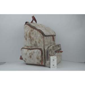 Mochila Ligera de Cuero Vacuno para Niñas, Estilo Casual Vintage, Forro de Cuero Genuino, Cierre de Cremallera para Camping y Senderismo - Product Image 1