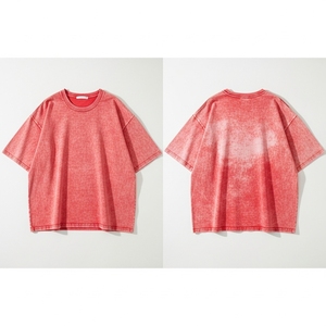 Camiseta BON KOUTURE OEM Personalizada, 100% Algodón, Gruesa, para Hombre, Estilo Oversize, Estilo Lavado Ácido, Tejido de Punto Largo - Product Image 5