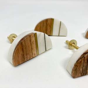 Perillas de Madera de Mármol de Alta Calidad, Materiales Naturales Duraderos, Diseño Moderno y Artístico, Estilo Antiguo para Herrajes de Cajones de Cocina, Decoración Personalizada - Product Image 3