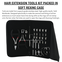 Kit de Herramientas para Extensiones de Cabello de Acero Inoxidable Quirúrgico Personalizado de Alta Calidad, Alicates, Herramienta Rápida para Trenzar y Separar el Cabello