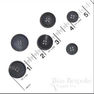 Buffallo horn finish button - Product Image 2