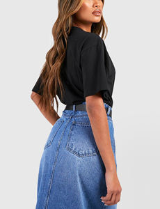 OEM personalizado 100% algodón camisetas para mujeres de talla grande hombro caído alta calidad 230 GSM personalizado DTF impreso señoras camiseta - Product Image 5