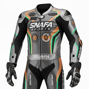 ชุดหนังมอเตอร์ไซด์สำหรับขี่รถจักรยานยนต์ชุดแข่งหนังสำหรับขี่รถจักรยานยนต์ดีไซน์ตามสั่ง - Product Image 3