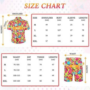 ชุดเสื้อและกางเกงขาสั้นพิมพ์ลายวินเทจสำหรับผู้ชาย ใส่สบาย แห้งเร็ว ระบายอากาศได้ดี พร้อมขอบเอวยางยืด - Product Image 4