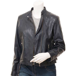 แจ็คเก็ตหนังผู้หญิง ดีไซน์ใหม่ ขายดี ของแท้ ไม่ซ้ำใคร ระบายอากาศได้ดี สีพื้น ขายส่ง แฟชั่นใหม่ - Product Image 4