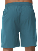Shorts de tennis décontractés pour hommes en polyester/coton, taille mi-haute, longueur genou personnalisée, séchage rapide, cordon de serrage, respirant, couleur unie, maille, style urbain