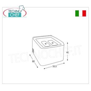 Vitrine à glaces de comptoir commerciale avec couvercle complet - Product Image 4