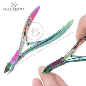 Cortaúñas de alta calidad de Color arcoíris, pinzas para cutículas, concepto de belleza ecológico, hecho en Pakistán, recién llegado, dedos de fábrica - Product Image 6