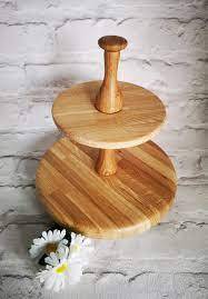 Soporte de Madera de 3 Niveles para Pasteles y Postres, Soporte para Servir Pasteles para Mesa de Cocina, Soporte para Pasteles, Nuevo Modelo con el Mejor Embalaje - Product Image 2