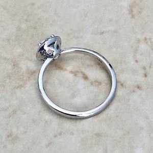 D สีรอบตัด Lab ปลูกเพชรแหวนหมั้น VVS ความชัดเจนที่สวยงาม 925 แหวนเงินสเตอร์ลิงสําหรับผู้หญิงของขวัญสําหรับเธอ - Product Image 2